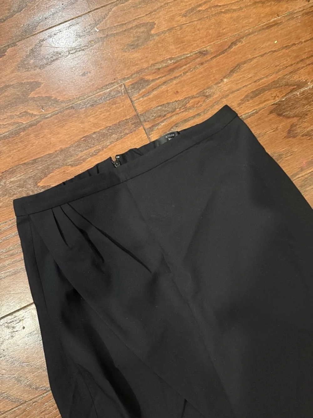 J. Crew NWT wool blend asymmetrical black pencil skirt, size 4